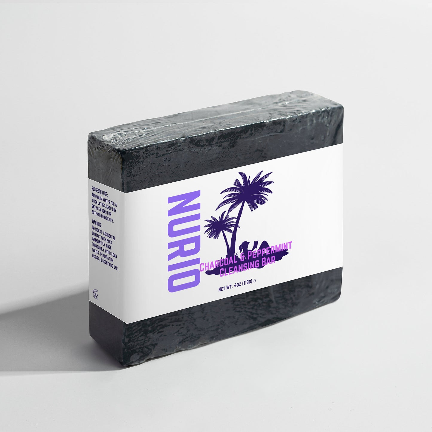 NURIO Charcoal & Peppermint Cleansing Bar