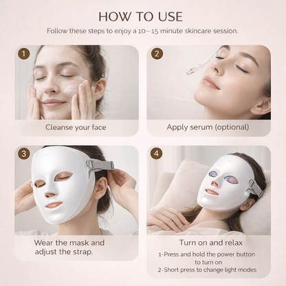 NURIO 7-Color LED Therapy Face & Neck